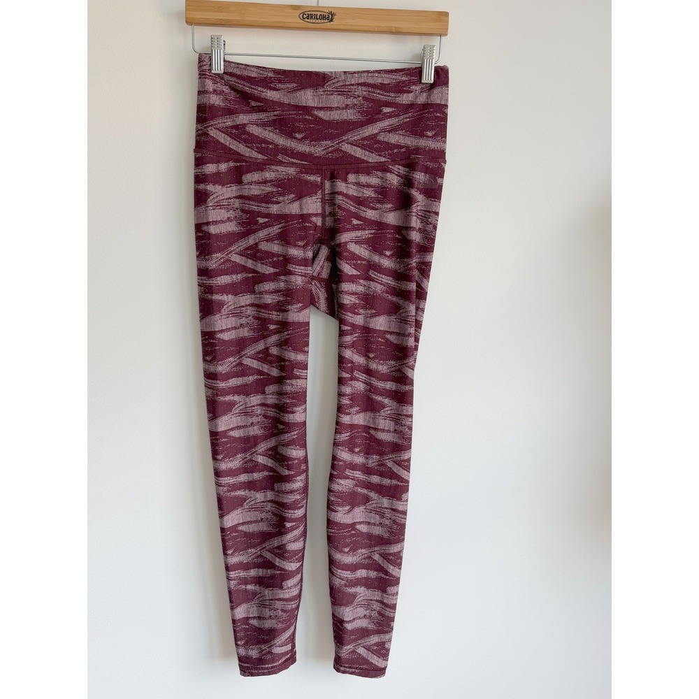 The North Face Leggings Womens Medium Burgundy Compression Yoga Pants Athlesure